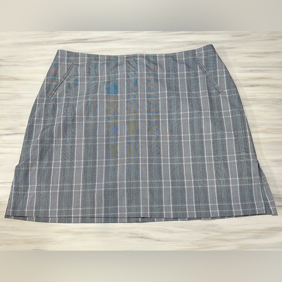 ⭐️ Cracked Wheat Gray A-Line Mini Skort- Y2K- size 16 - Picture 1 of 6